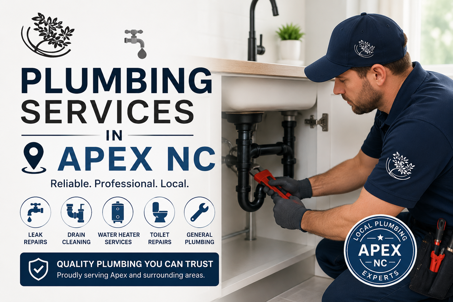 Reliable plumbing services in Apex NC